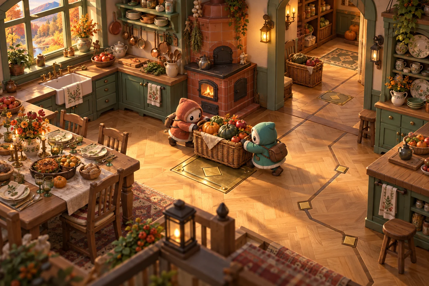 Harvest Helpers illustrated world
