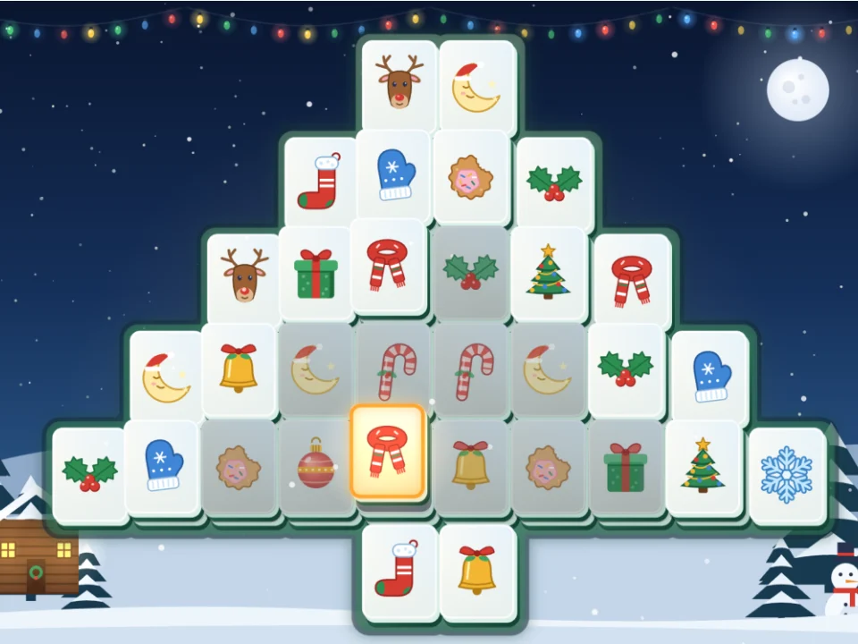 Christmas Mahjong — Frost actual game board
